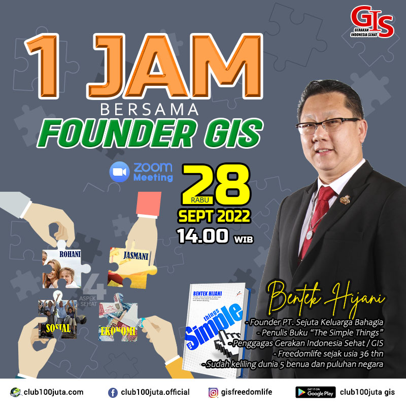 1 Jam bersama Founder GIS - 28 Sept 2022